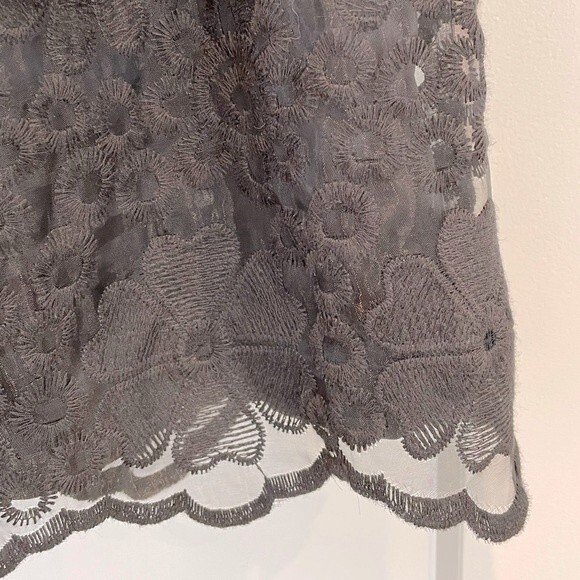 Kensie Sleeveless Black Satin Party Dress Sequin Lace Collar - Picture 4 of 11